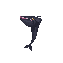 Pixel-art gulper eel